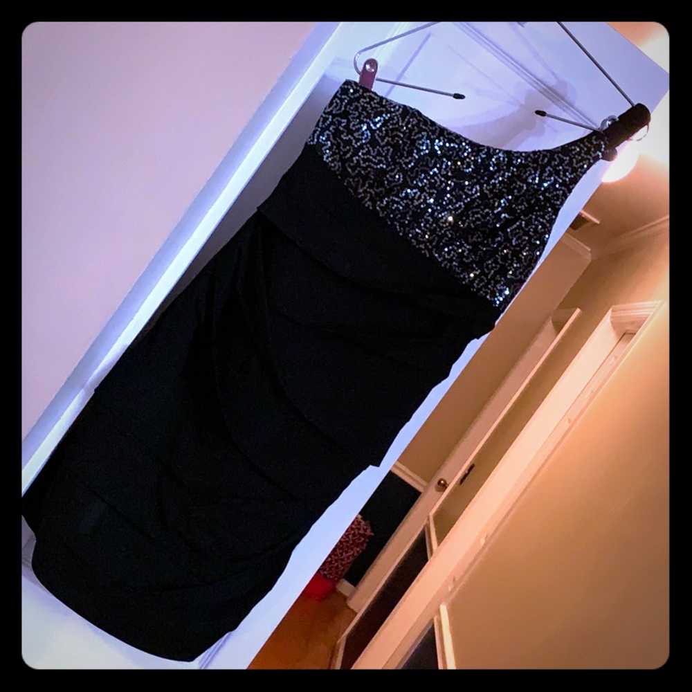 Women’s Asymmetrical Sequined Party Dress #207